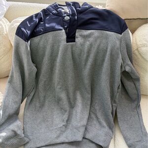 Men’s Grey and Navy Pullover